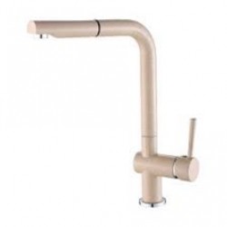 LUNA - UPRIGHT SINK MIXER WITH A PULL-OUT SPOUT BEIGE GRANITE 