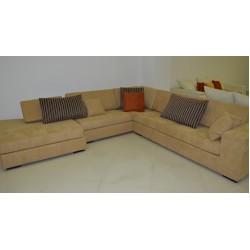 Γωνιακός καναπές beige 2