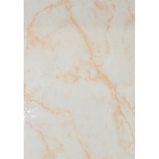 Πλακάκι μπάνιου Λευκό με πορτοκαλί νερά  25x40